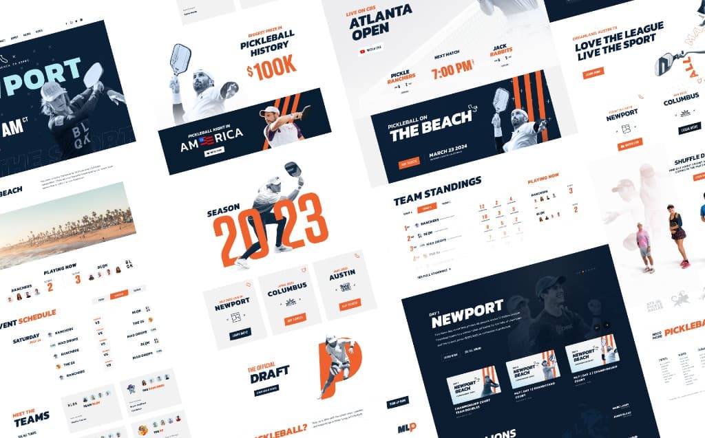 Major League Pickleball website and live statistics product work by LimitBreak